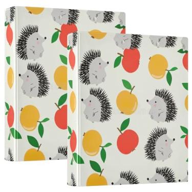 Imagem de Fichários personalizados fofos de desenho animado de 3,8 cm, 3 anéis, 200 folhas, portfólio, impressão, anel redondo, fichário, 31,5 x 27 x 6 cm, 1 pacote