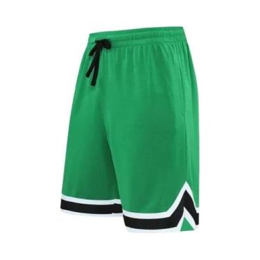 Imagem de Shorts De Basquete De Verão Multicoloridos Com Cintura Elástica Para H
