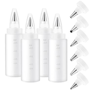 Imagem de Aplicador De Escrita Por Pressão Para Alimentos - Ferramentas Antiaderentes à Prova de Vazamento,Bicos para Confeitar - Para Iniciantes e Entusiastas da Culinária em Casa Família Amigos Doces Festivos