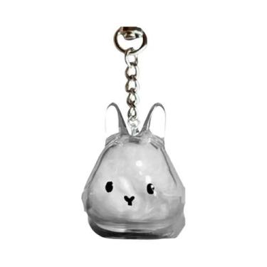 Imagem de Chaveiro De Acrílico Transparente Em Forma De Gato Ou Coelho, Cápsula 