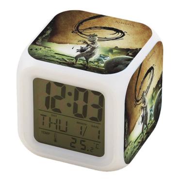 Imagem de Despertador Robot9 Square LED Digital com função de despertador