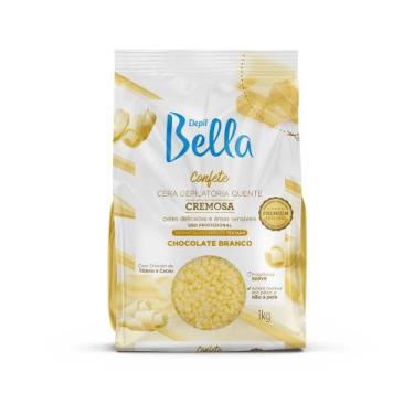 Imagem de Cera Depil Bella Confete Cremosa Chocolate Branco 1000g