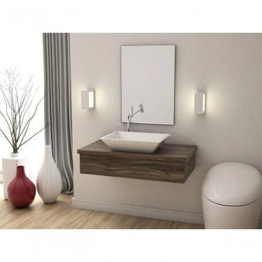 Imagem de Conjunto Bancada Para Banheiro 80cm Com Cuba Rt45 800w Metrópole Compace