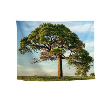 Imagem de Tapeçaria, paisagem de árvore, parede, 150x100cm, fibra de poliéster