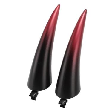 Imagem de GLOGLOW Categoria de Festival Grampos de Cabelo Com Chifres Realistas, Seguros e Ajustáveis, Com Material de Metal ABS, para Festa de Halloween, Cosplay, Tema de Maquiagem, Uso Diário, Chifres, Leves do Diabo (Vermelho)