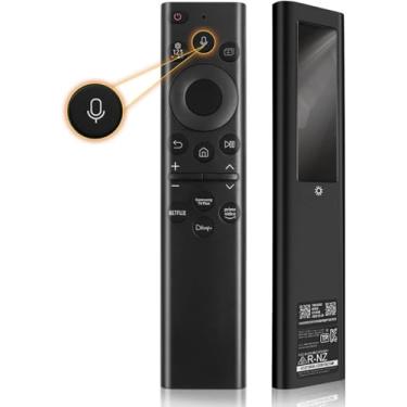 Imagem de Controle remoto de moldura BN59-01385A para Samsung TV controle remoto solar de substituição com função de voz recarregável energia solar, adequado para Samsung 2021-2023 Neo QLED, moldura e 4K 8K