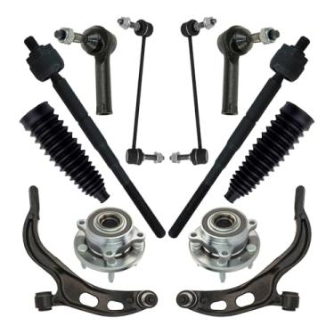 Imagem de TRQ Kit de transmissão de suspensão de direção dianteira compatível com Ford Flex Taurus Lincoln MKS MKT 2010-2012