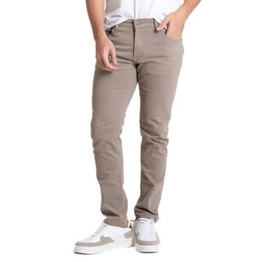 Imagem de Calça Sarja Sawary Slim - 282097 44, Bege, 44