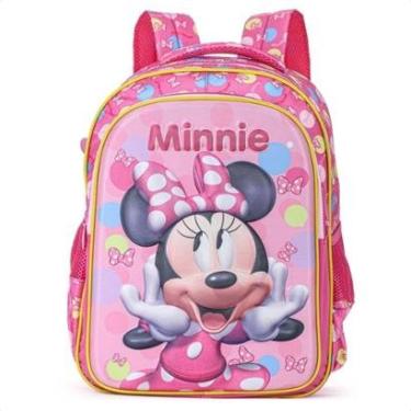 Imagem de Mochila Escolar Xeryus 16 Minnie Relevo 13242 Rosa - Infantil-Unissex