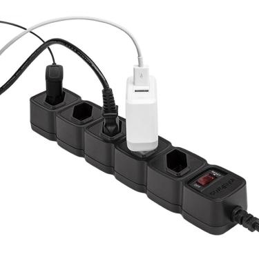 Imagem de Protetor Eletrônico C-5 Tomadas Epe205 Preto