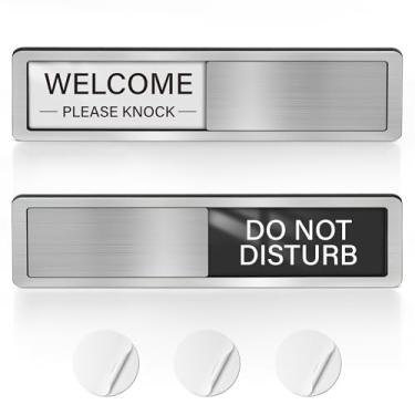 Imagem de EliteSign Placa não perturbe para escritório, placas magnéticas de porta de escritório, indicador deslizante de privacidade, placa de batida para porta, quarto, reunião, trabalho em casa, sala de