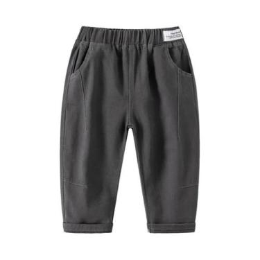 Imagem de Calças De Algodão Para Meninos Primavera Outono Roupas Para Crianças D