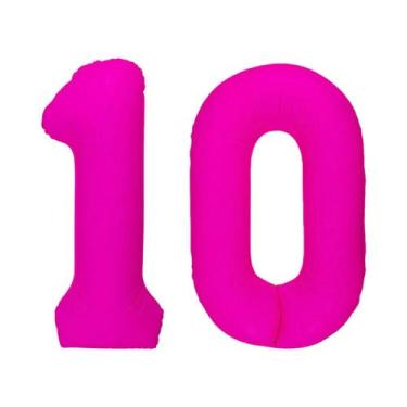 Imagem de Balão Digital Brilhante Vermelho Rosa Para Decoração De Festa De Anive