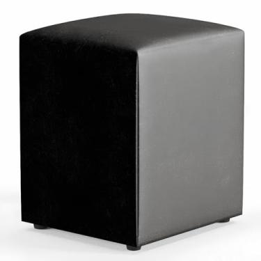 Imagem de Puff Quadrado Decorativo Estofado em – Banqueta Macia e Resistente para Sala, Quarto, Closet e Penteadeira – Suporta até 100kg