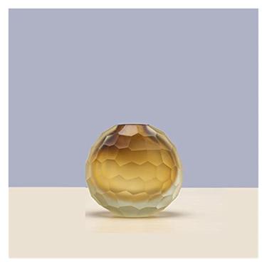 Imagem de Decoração de vaso de vidro de escama de peixe de luxo leve moderno, arranjo de flores para sala de estar, mesa simples criativa, armário de TV, centros de centro de decoração de armário de vinho