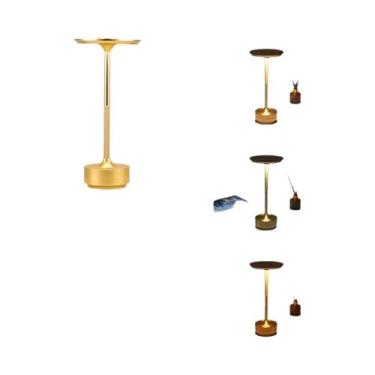 Imagem de Luminária De Mesa LED Recarregável Com Sensor De Toque, Luz Noturna Se