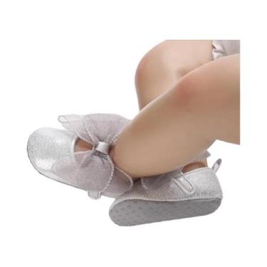 Imagem de Sapatos Casuais De Pelúcia Para Bebês Recém-Nascidos Com Laço, Confort