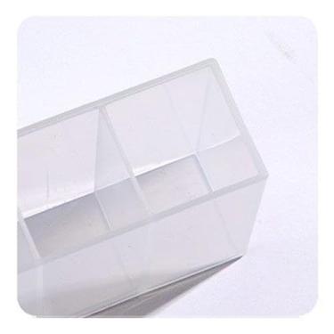 Imagem de Punch- Caixa de Armazenamento Parede Organizador Transparente Autoadesivo com 3 Compartimentos Plástico Compacto Multifuncional para Casa e Banheiro