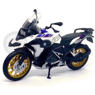 Imagem de Miniatura Moto motocicleta Bmw R1250 Gs Branca Maisto 1/12 coleção