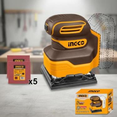 Imagem de Lixadeira Orbital 110x100 A Bateria 20V LINHA P20S - INGCO