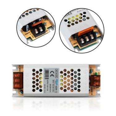 Imagem de Fonte Chaveada Driver 12V 5A Bivolt 60W para Circuitos Eletrônicos - M