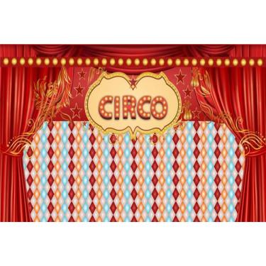 Imagem de Painel de Tecido Sublimado Circo Cortinas do Espetáculo - Fabrika de f