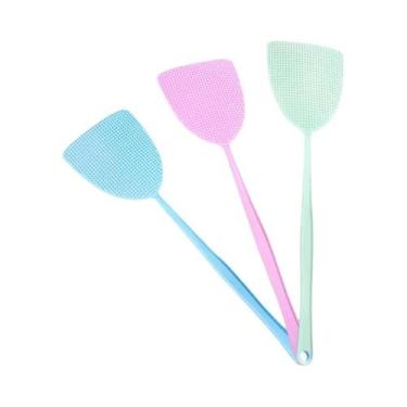 Imagem de Raquete De Plástico Reforçada Para Moscas, 3 Peças, Mata Mosquitos E I