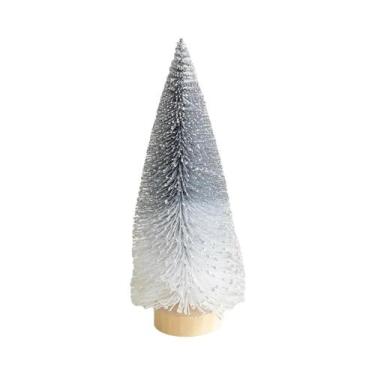 Imagem de Mini Árvore De Natal Artificial Nevado Pequena Para Decoração De Mesa 