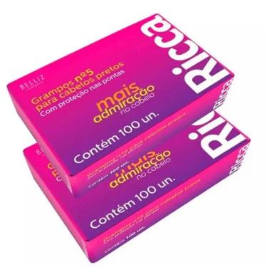Imagem de Grampo N°5 Para Cabelos Pretos Com 50 Unidades Ricca