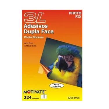 Imagem de Auto Adesivo Dupla Face Photo Fix - Blister com 504 Adesivos - Motivat