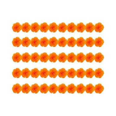 Imagem de Flores Artificiais De Cravo-de-defunto Mexicano De 2,17 Polegadas Para