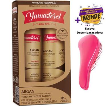 Imagem de Kit Yamasterol Argan Shampoo e Multifuncional 320ml Original - Yamá
