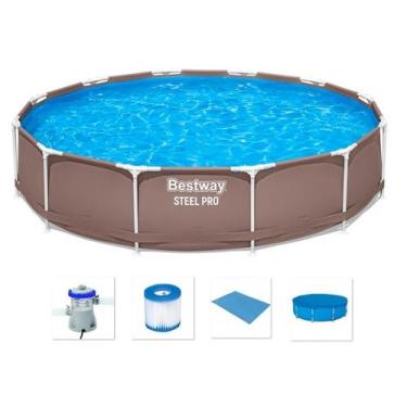 Imagem de Piscina BESTWAY 7000 Litros Estrutural Standard Prestige BROWN Marrom 