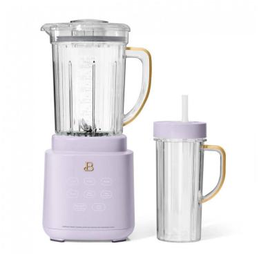 Imagem de Liquidificador de bancada Beautiful PowerExact Lavanda, 700W, jarra Tritan 1,47L, copo individual 590ml, 3 velocidades, 4 programas, 110V