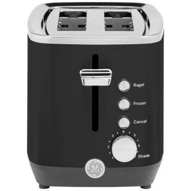 Imagem de Torradeira GE 2 Fatias Inox Preto com Fendas Largas, 7 Níveis de Tostagem e Bandeja de Migalhas Removível, 850W, 110V