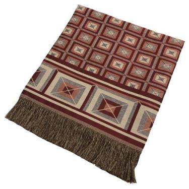 Imagem de Manta Xale Sofá Decorativa Luxo Dupla Face Jacquard 1,70x1,40m Várias 