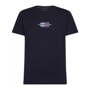 Imagem de Camiseta Tommy Hilfiger Flag Box Tee Msculina Vermelha-Masculino