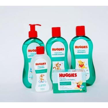 Imagem de kit banho 5 itens higiene infantil huggies extra suave sem lagrimas