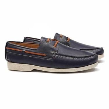 Imagem de Deckshoes Masculino Santorim Napa Navy Samello-Masculino