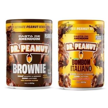 Imagem de Kit 2 Pasta de amendoim Dr Peanut 250g Sabores Zero Açucares Sem Glúte