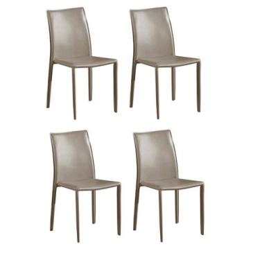 Imagem de Kit 4 Cadeiras Revestimento PVC Amanda - Rivatti