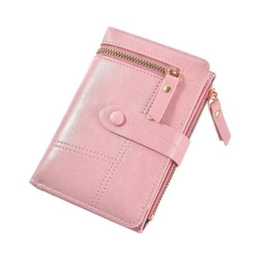 Imagem de Carteira Feminina De Alta Qualidade Em Couro PU, Curta E Dobrável, Ver