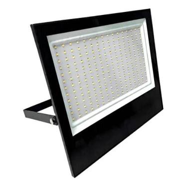 Imagem de Refletor Led Slim 200w 6500k Preto Cor da luz Branco-frioten - Congrat