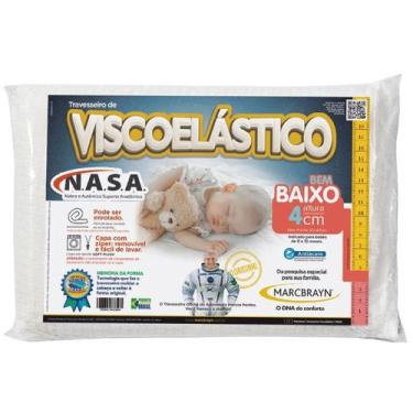 Imagem de Travesseiro Para Bebê Nasa Viscoelástico Hipoalergênico 4cm - NoBrand
