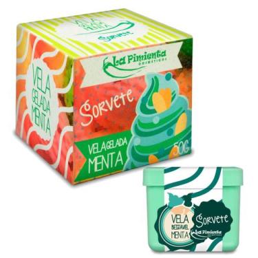 Imagem de Vela Beijável ICE Sorvete de Menta 50g - La Pimienta
