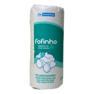 Imagem de Papel Higiênico Fofinho Simples 05 Pct C/4 Rolos Cha Verde - CIA CANOI