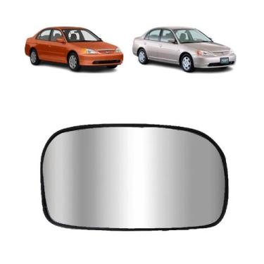 Imagem de Refil lente espelho retrovisor civic 2002 a 2005 lado direito com base