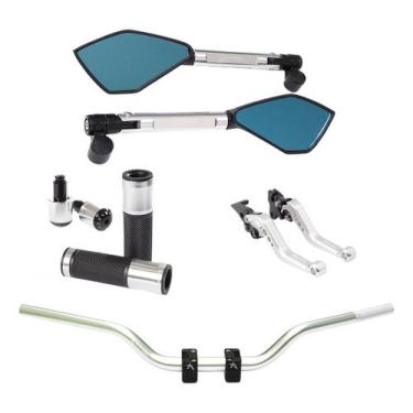 Imagem de Manete Manopla Retrovisor Peso Guidão CG titan fan start cargo freio a