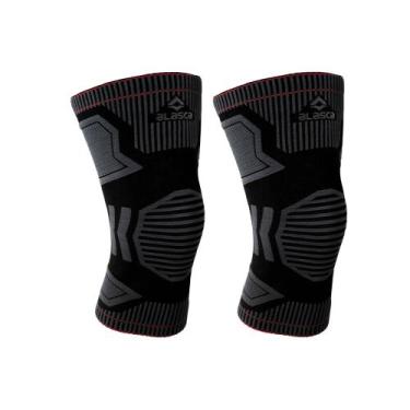 Imagem de Par Joelheiras de Compressão Prime Tecnologia Knit 3D 2 unidades Alasc