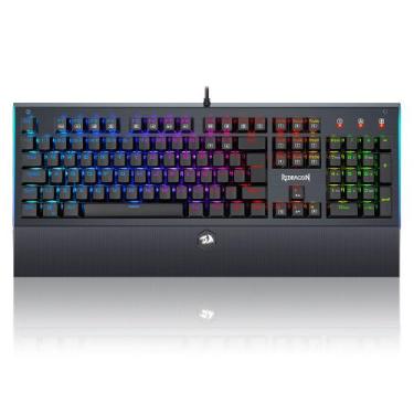 Imagem de Teclado mecanico usb gamer aryaman rgb switch blue redragon k569rgb v2